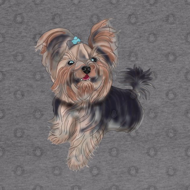 Yorkshire Terrier, cute sketch by KateQR